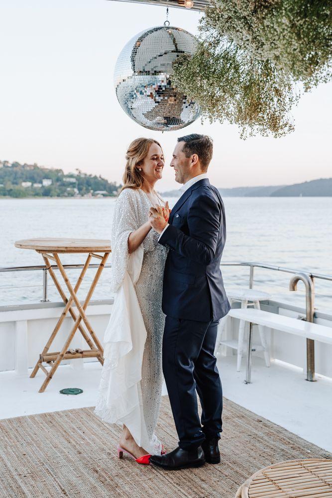 Sydney boat wedding